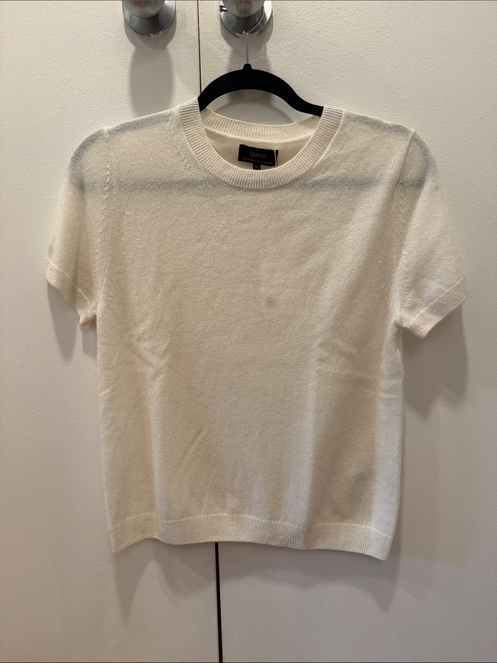 NWT Quince Mongolian Cashmere Tee - Picture 4 of 5
